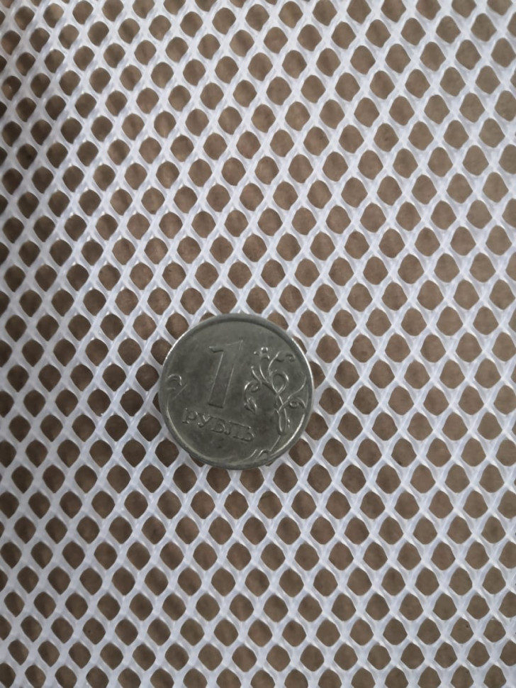 Сетка пластик белая ячейка d=0.3 см, H рулона=100см. (цена за 1п.м.) Сетка пластик белая ячейка d=0.3 см, H рулона=100см. (цена за 1п.м.)
